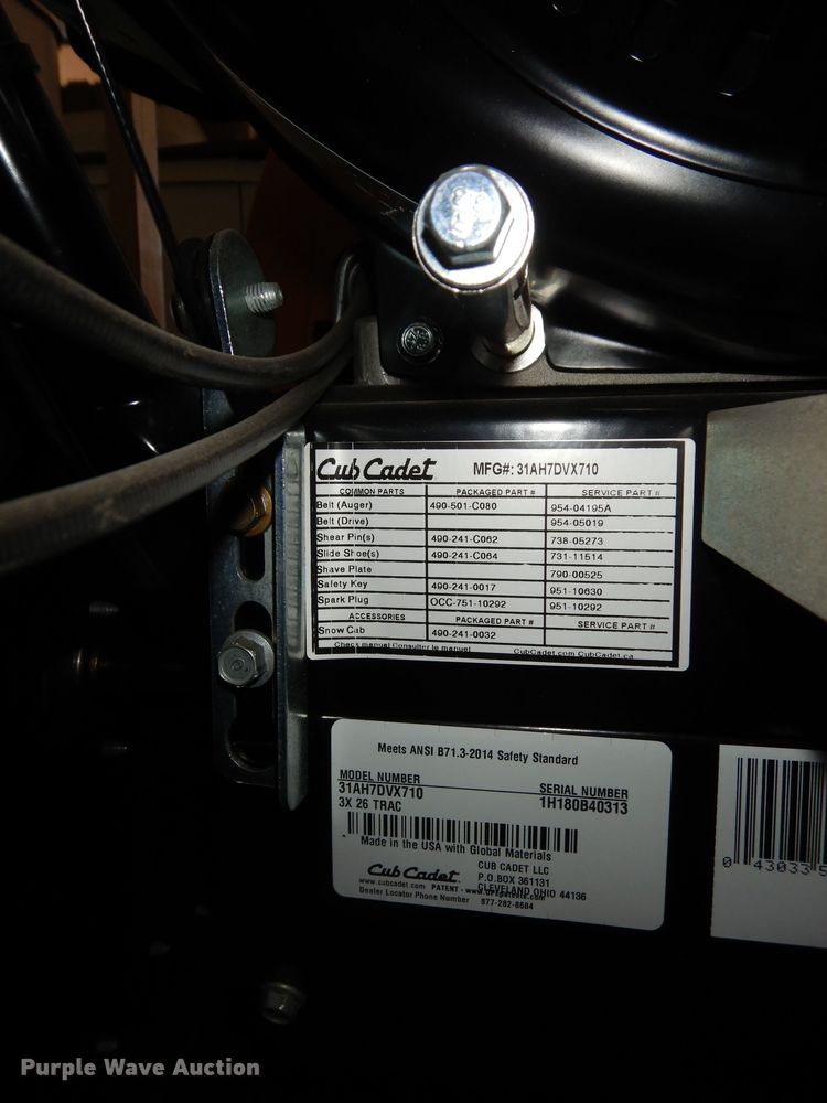 image for item JR9023 Cub Cadet 3X 26