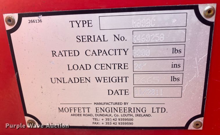 image for item JW9246 2011 Moffett M80BC  forklift