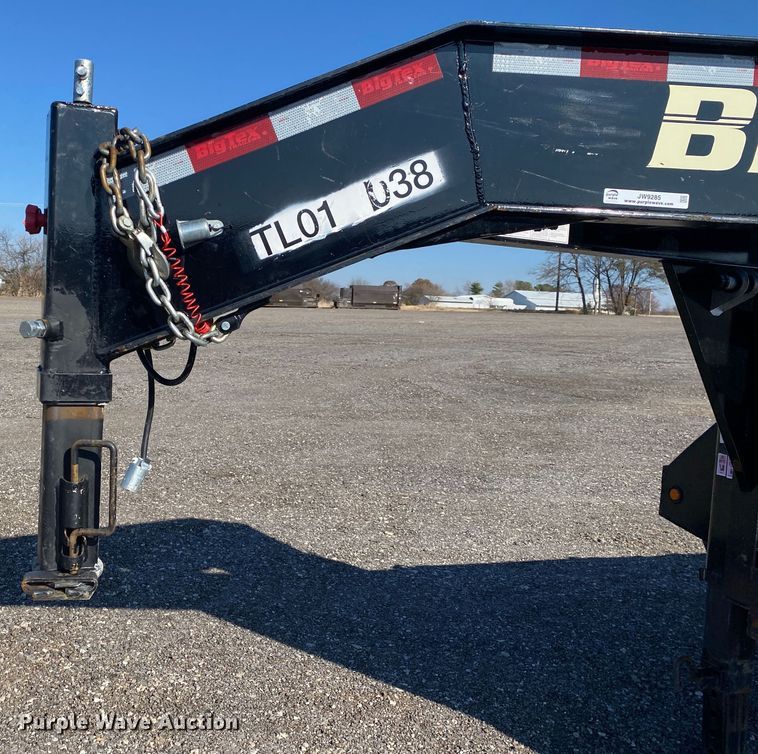 image for item JW9285 2015 Big Tex 25GN  equipment trailer