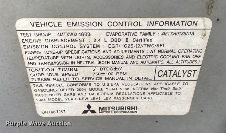 image for item MI9606 2005 Mitsubishi Lancer