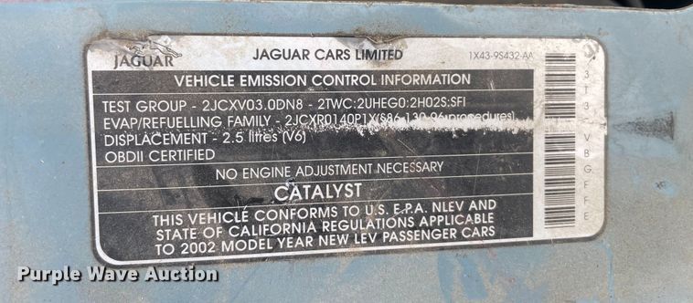image for item MI9619 2002 Jaguar X-Type