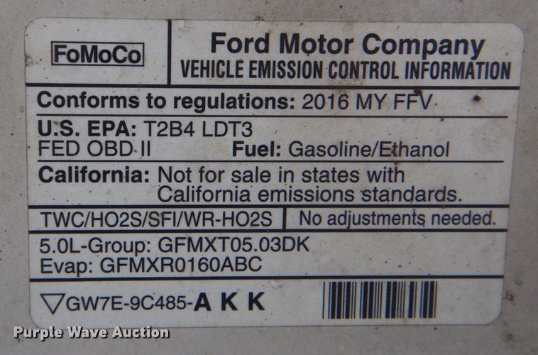 image for item MM9589 2016 Ford F150  SuperCab pickup truck