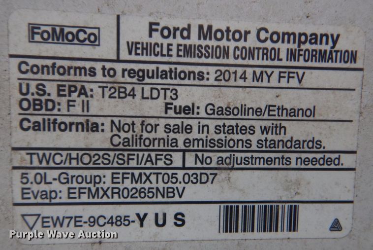 image for item MM9590 2014 Ford F150  SuperCab pickup truck