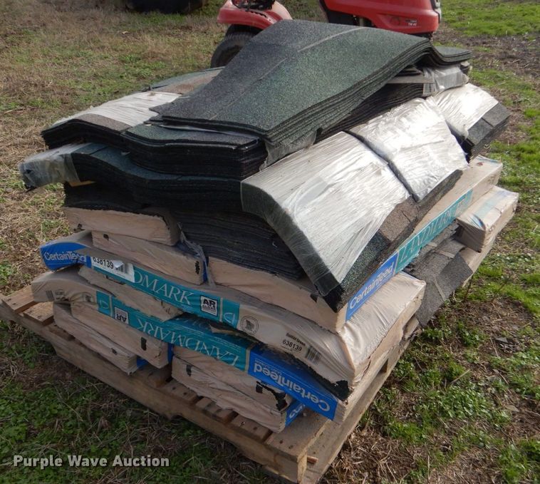image for item MM9607 Approximately 21 bags of Certain Teed shingles