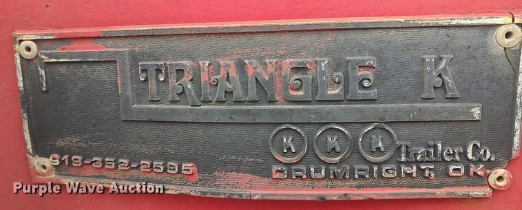 image for item MM9931 1977 Triangle K  equipment trailer
