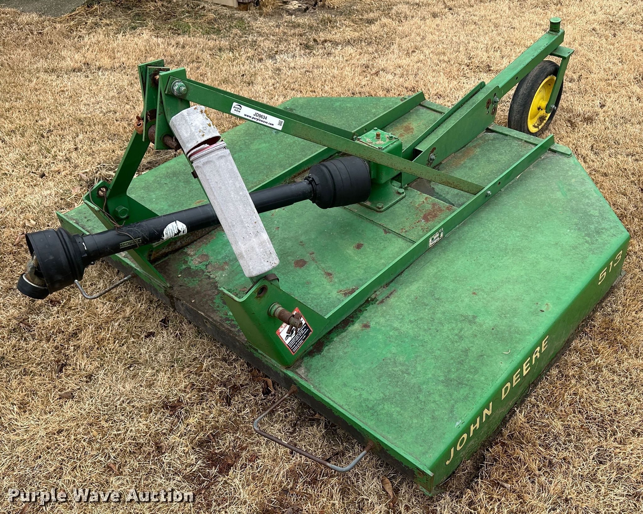 John Deere 513 rotary mower in Glen Elder, KS Item JD9634 sold