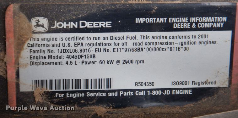 image for item DK2085 2001 Atlas Copco XAS96  air compressor