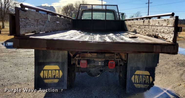 image for item DL2287 1990 Ford F800  dump flatbed pickup truck