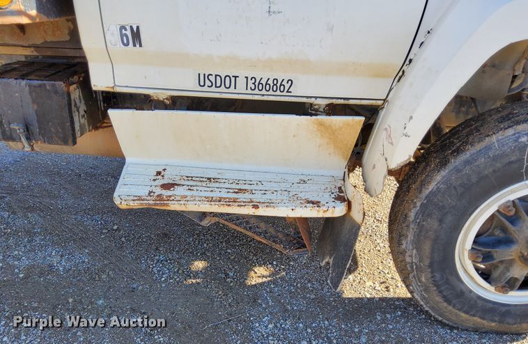 image for item DL2287 1990 Ford F800  dump flatbed pickup truck