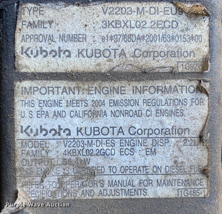 image for item DN8138 2005 Bobcat 430HAG  mini excavator