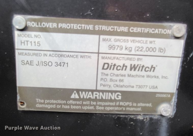 image for item DO3519 2006 Ditch Witch RT115  rock saw