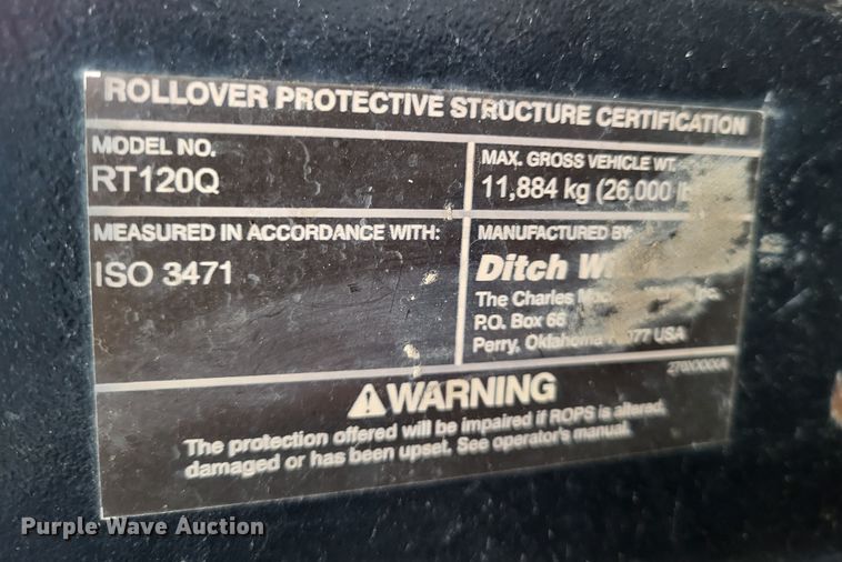 image for item DO3520 2015 Ditch Witch RT120 Quad  vibratory cable plow