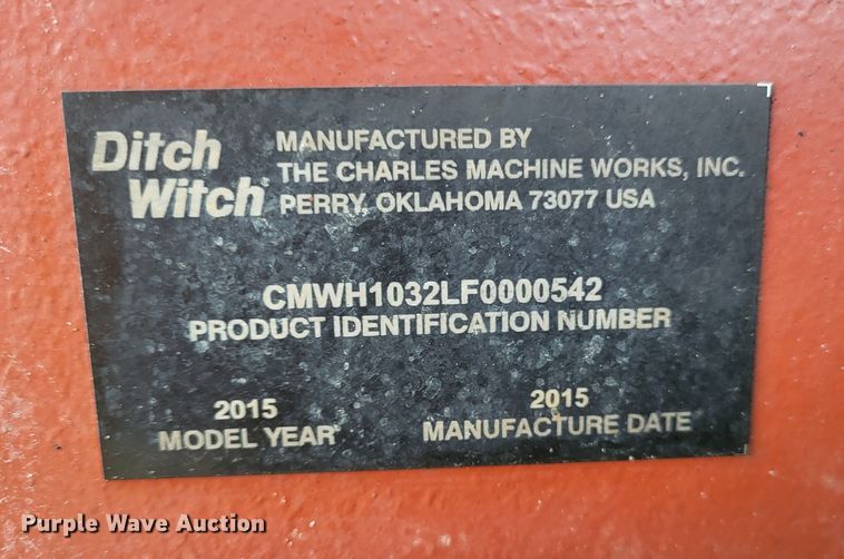 image for item DO3520 2015 Ditch Witch RT120 Quad  vibratory cable plow
