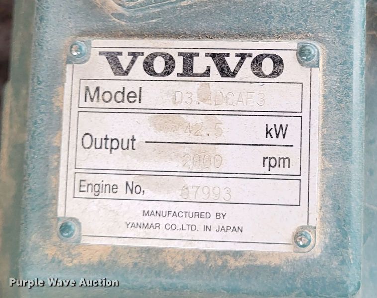 image for item DO3521 2012 Volvo ECR88  mini excavator