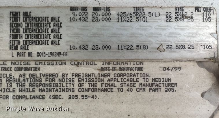 image for item ID9344 2000 Sterling L9500  ready mix truck