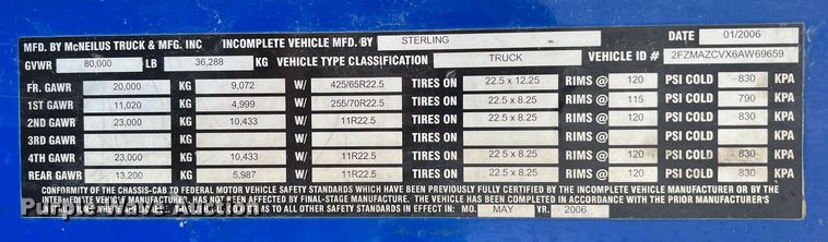 image for item ID9349 2006 Sterling L9500  ready mix truck