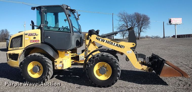 image for item JW9258 2015 New Holland W80C  wheel loader
