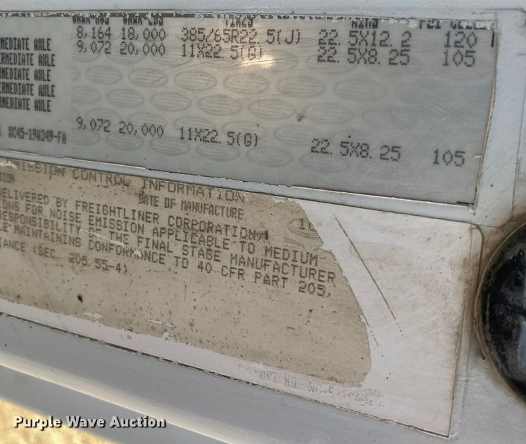 image for item KR9092 1999 Sterling A-Line  dump truck