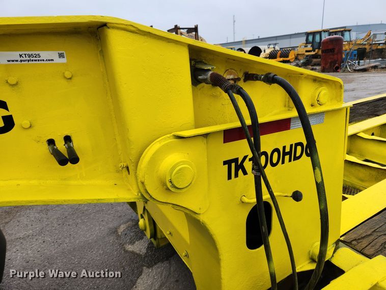 image for item KT9525 1993 Trail King TK100HDG-483  lowboy equipment trailer