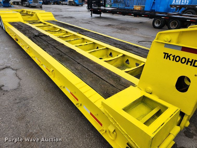 image for item KT9525 1993 Trail King TK100HDG-483  lowboy equipment trailer