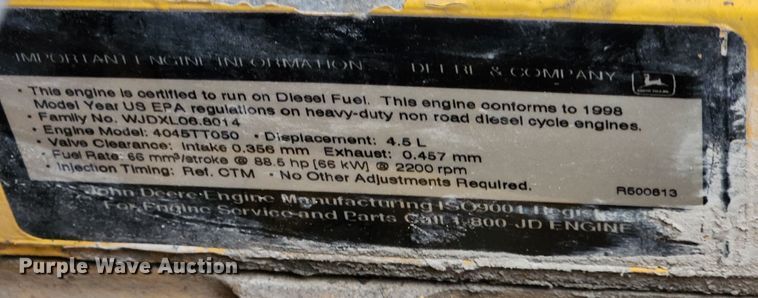 image for item KT9529 1998 John Deere 310SE  backhoe