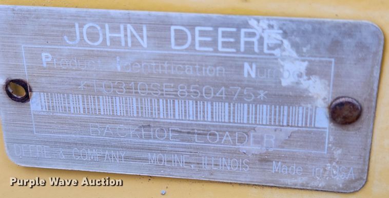 image for item KT9529 1998 John Deere 310SE  backhoe