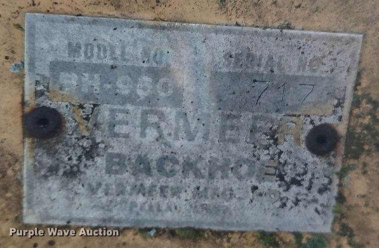 image for item LK9526 1983 Vermeer M-475  trencher