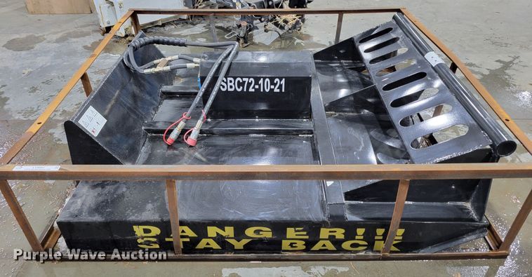 image for item LY9862 2021 Mower King SSRC  72" W skid steer rotary mower