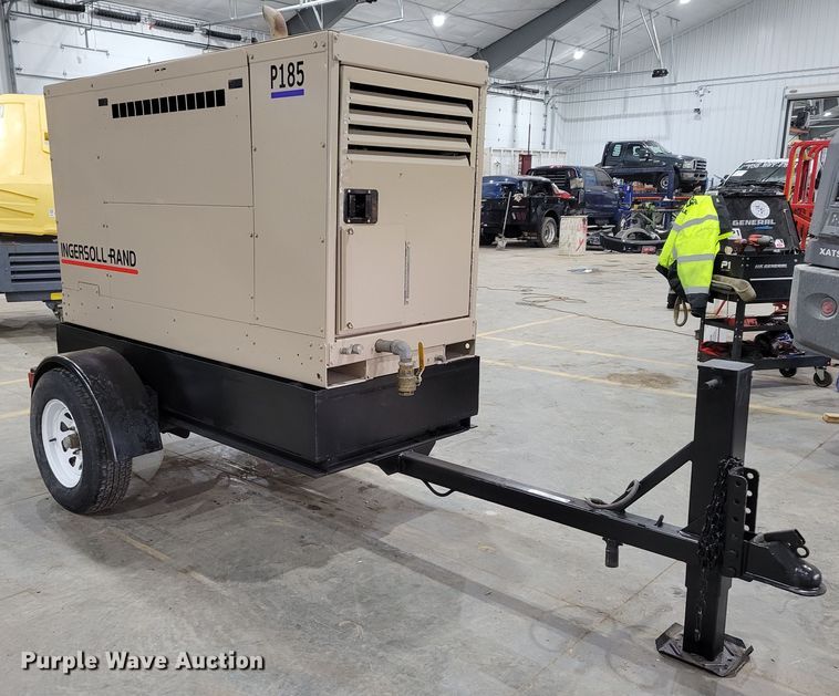 image for item LY9863 2010 Ingersoll Rand P185WJDU-T1  air compressor