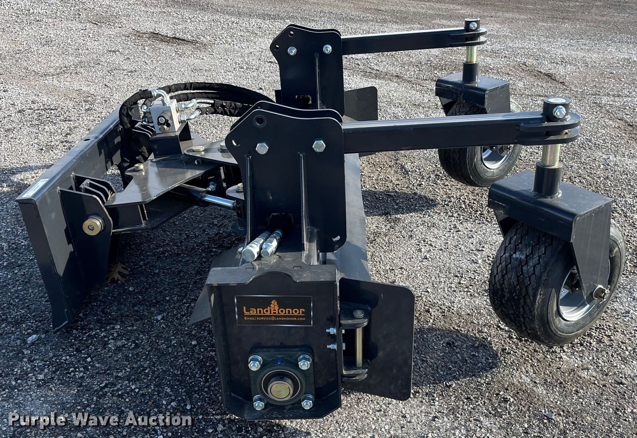 LandHonor skid steer power rake in Lancaster, MO Item MW9446 sold