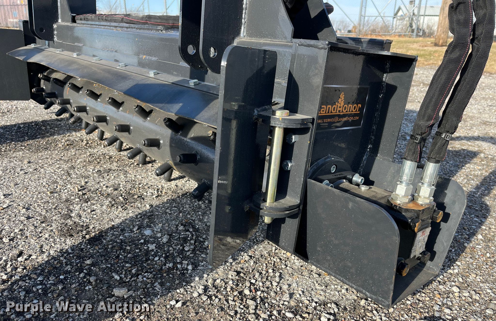 LandHonor skid steer power rake in Lancaster, MO Item MW9446 sold