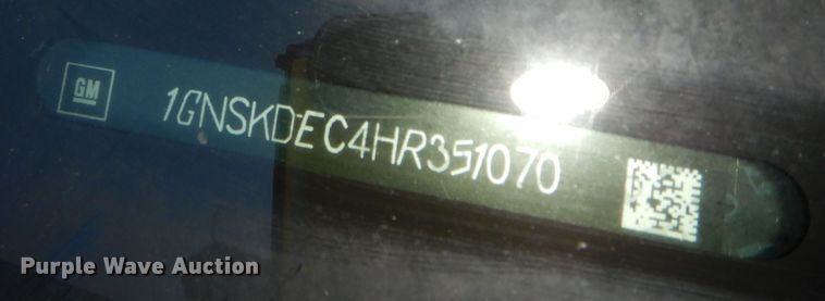 image for item DH3816 2017 Chevrolet Tahoe Police  SUV