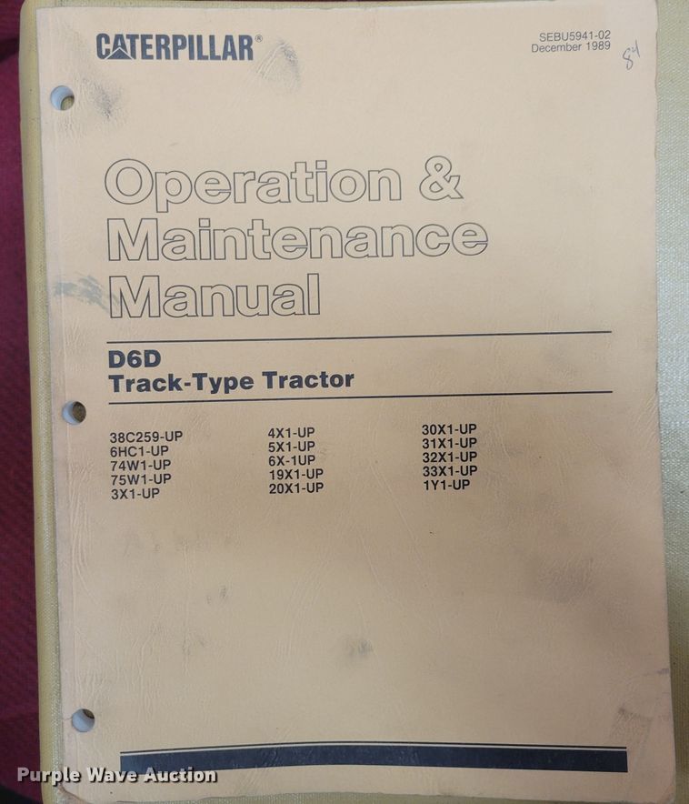 image for item DM8165 1983 Caterpillar D6D  dozer