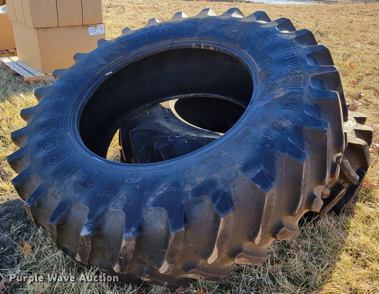 image for item DM8173 (2) 480/85R34 tires