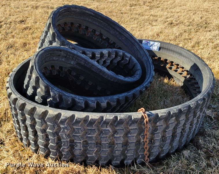 image for item DM8174 (2) 18" W skid steer tracks