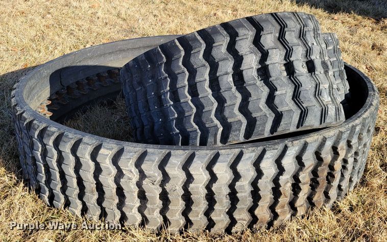 image for item DM8174 (2) 18" W skid steer tracks