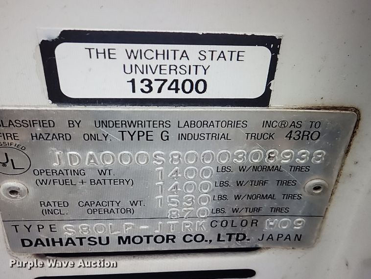 image for item DQ3923 1994 Daihatsu  mini truck