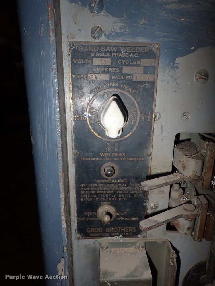 image for item HP9294 Grob  band saw welder