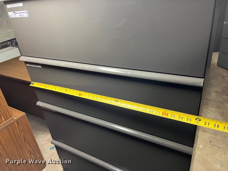 image for item HP9314 (8) five drawer lateral file cabinets