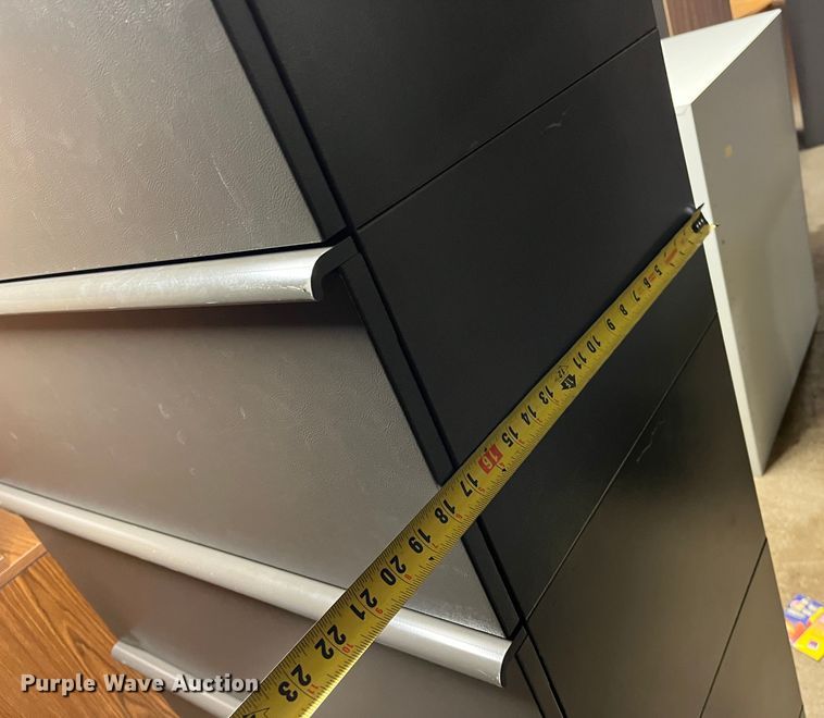 image for item HP9314 (8) five drawer lateral file cabinets