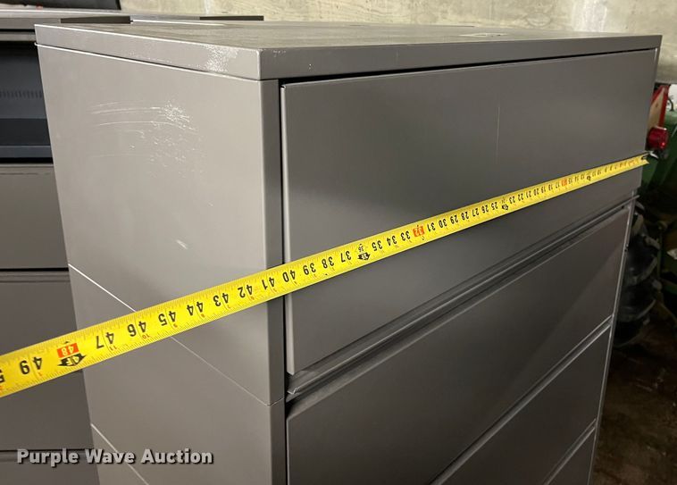 image for item HP9314 (8) five drawer lateral file cabinets