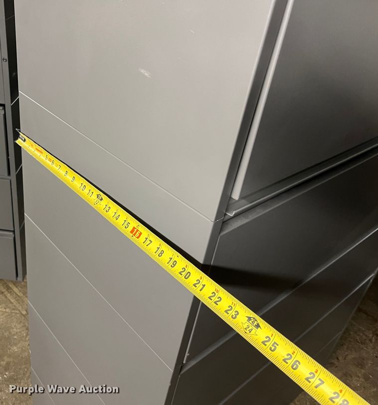 image for item HP9314 (8) five drawer lateral file cabinets