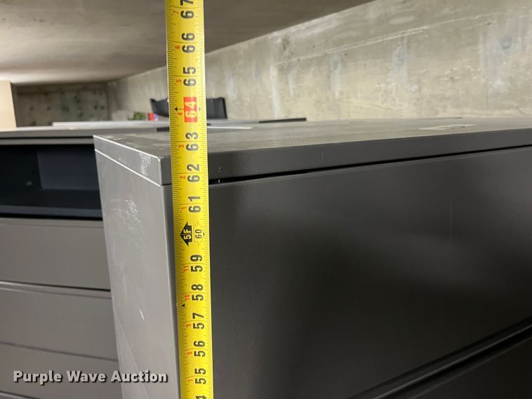 image for item HP9314 (8) five drawer lateral file cabinets