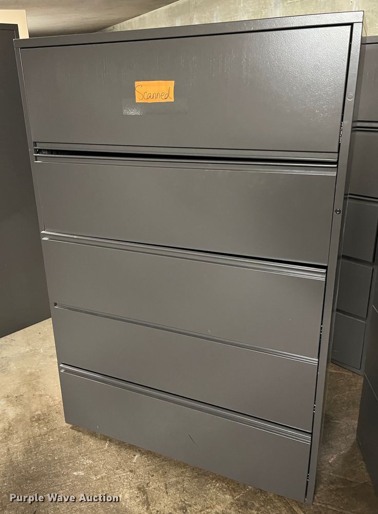 image for item HP9314 (8) five drawer lateral file cabinets