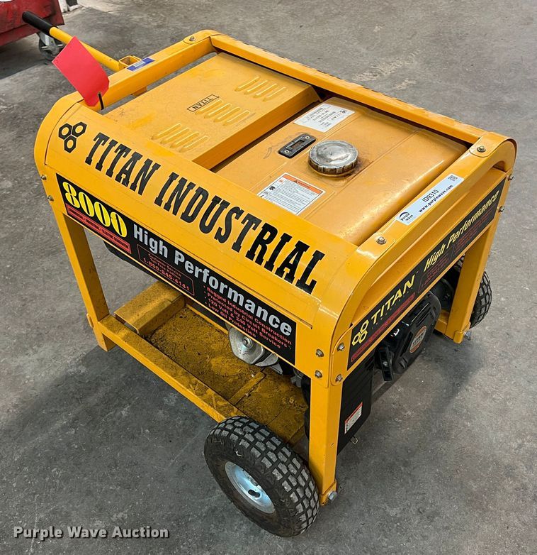 image for item ID9310 Titan Industrial 8000  generator