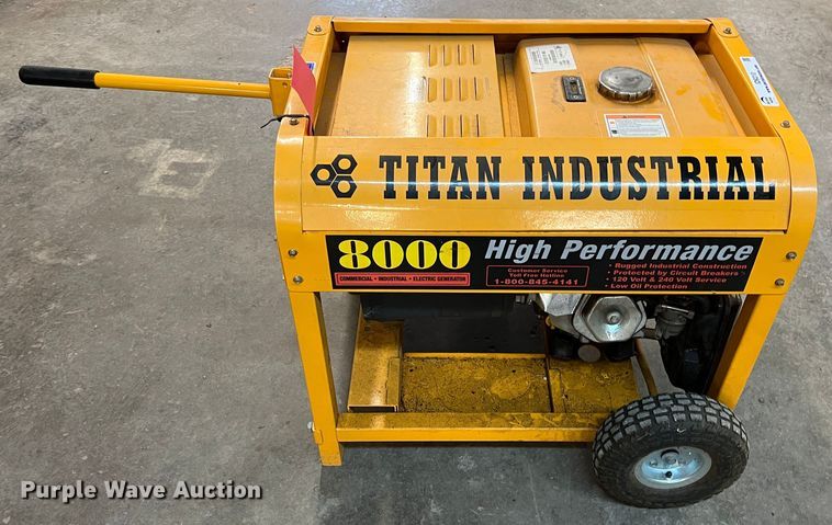 image for item ID9310 Titan Industrial 8000  generator