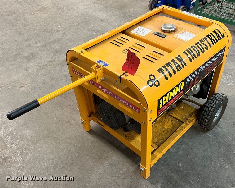 image for item ID9310 Titan Industrial 8000  generator