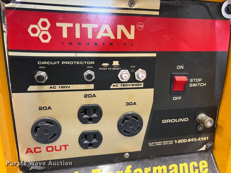 image for item ID9310 Titan Industrial 8000  generator