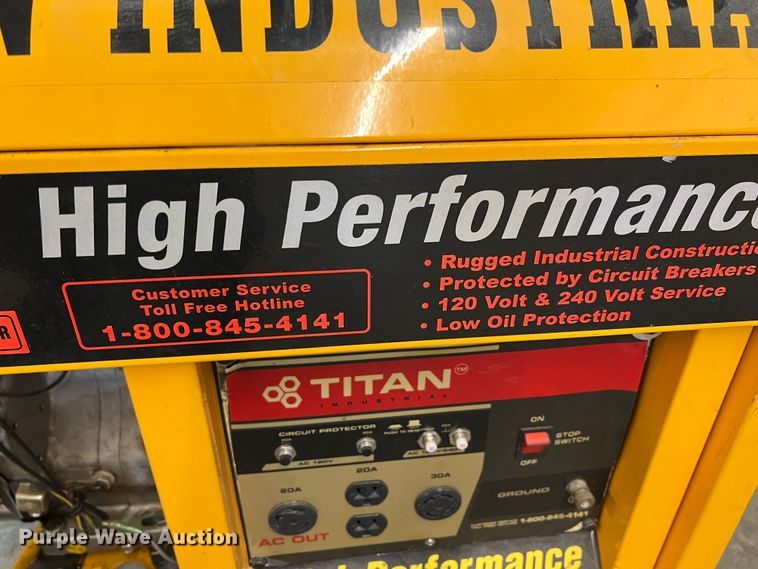 image for item ID9310 Titan Industrial 8000  generator