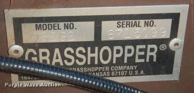 image for item IE9977 Grasshopper 932  ZTR lawn mower